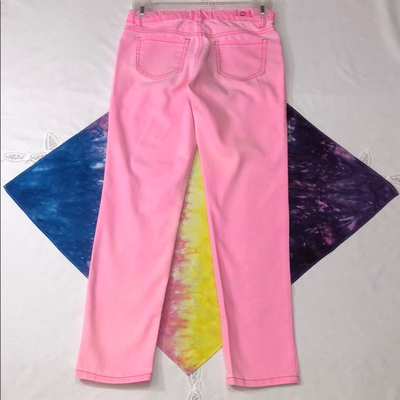 🏆L.E.I. Pink Kate Lowrise Skinny Jeans Girls 10 R - Picture 8 of 11